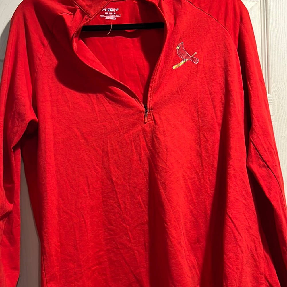 cardinal light zip up under armor pullover